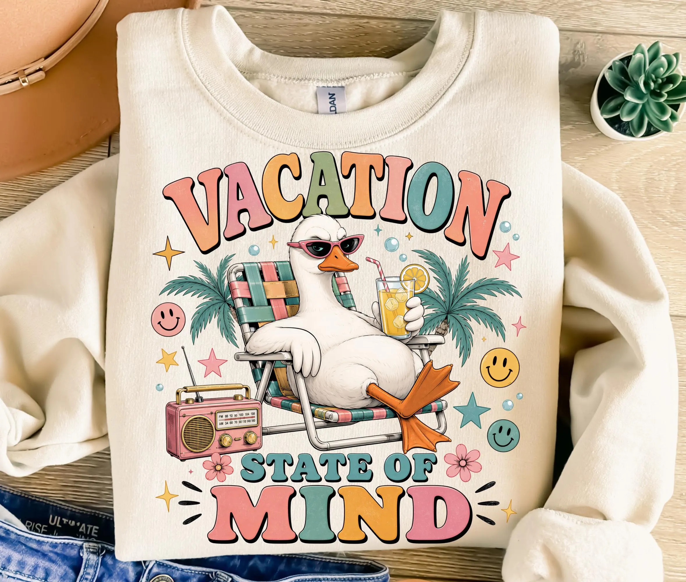 Silly Goose Vacation State Of Mind PNG