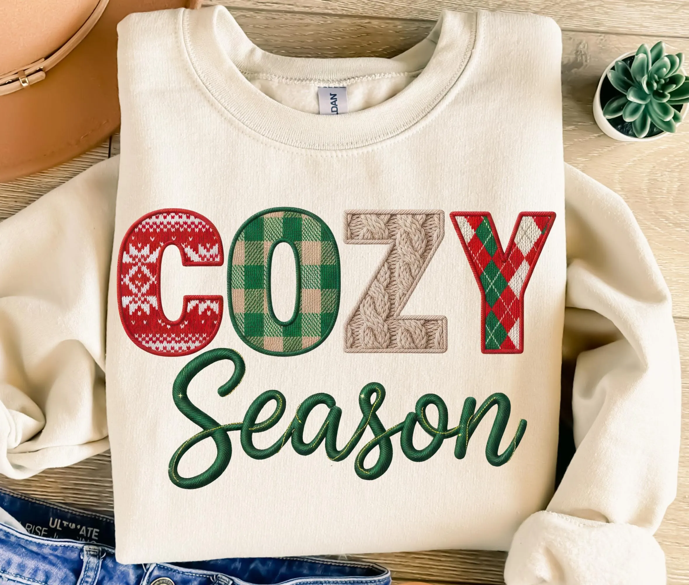 Winter Faux Yarn Cozy Season Png
