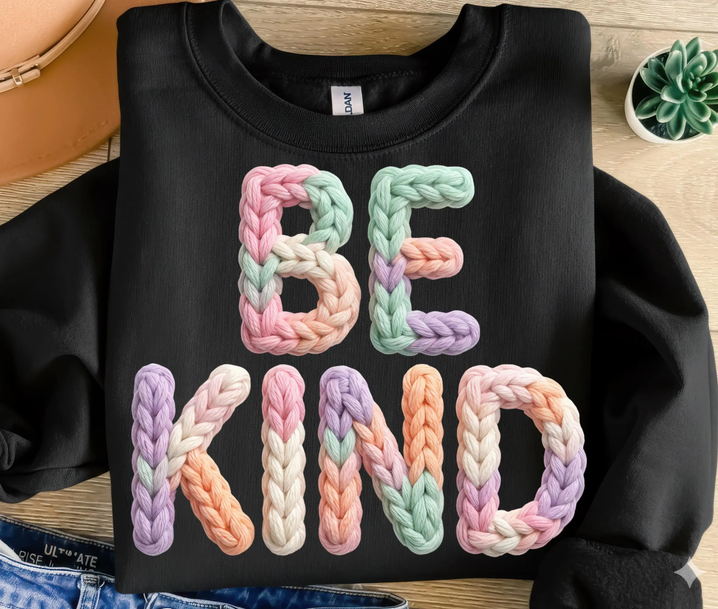 Yarn Knitted Be Kind Png