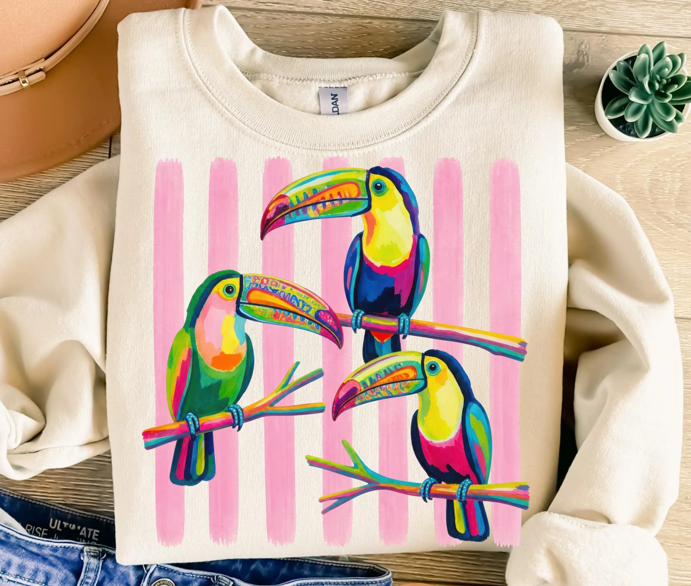 Preppy Toucan Bird PNG