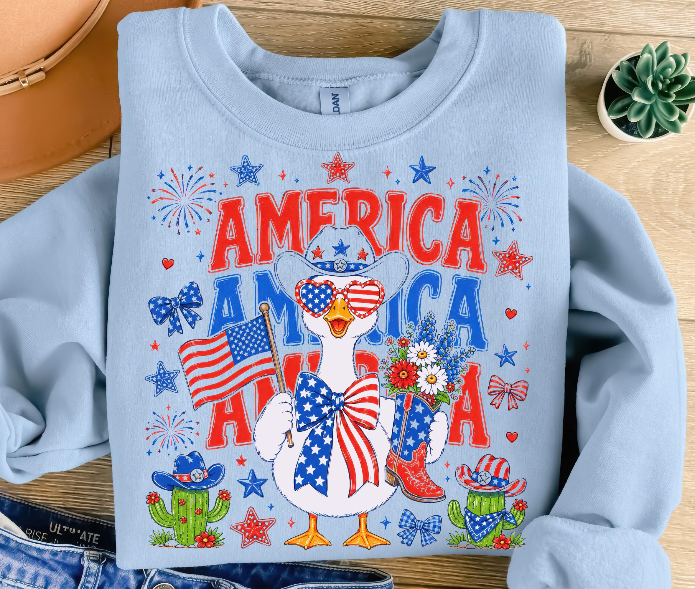 Western Silly Goose America PNG